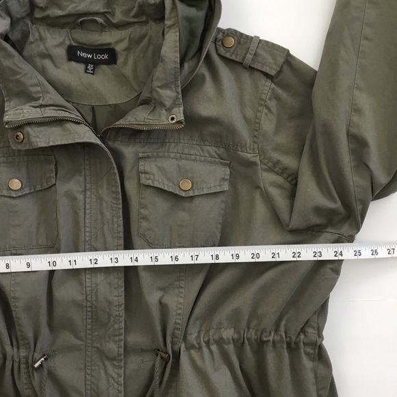 New Look Utility Jacket Cargo Army Green Size 2X - Picture 7 of 10